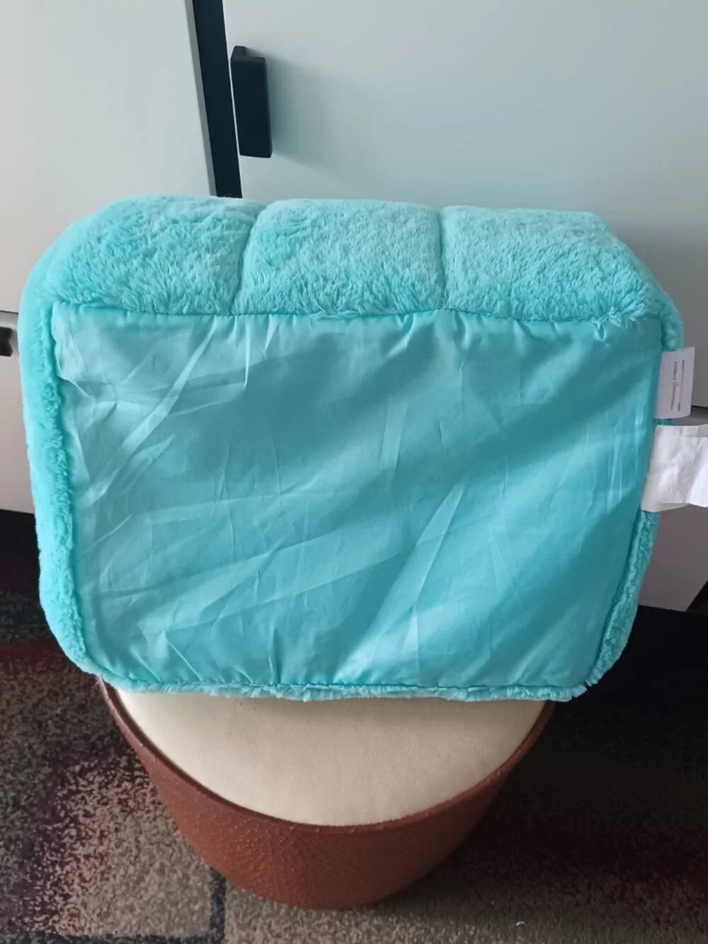 Best friends plush turquoise cat bed